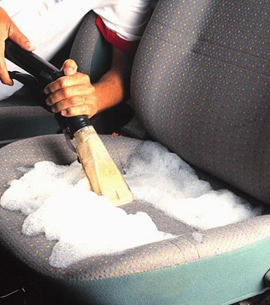 lavagem de interior de automovel